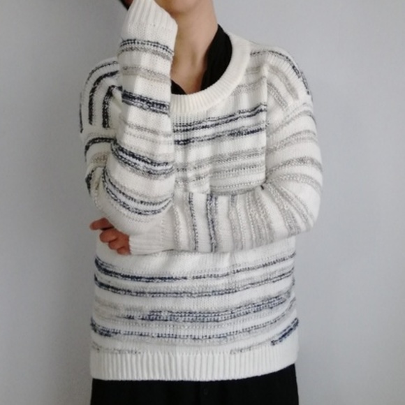 🍁❄️Calvin Klein White Marled Sweater - Picture 4 of 7